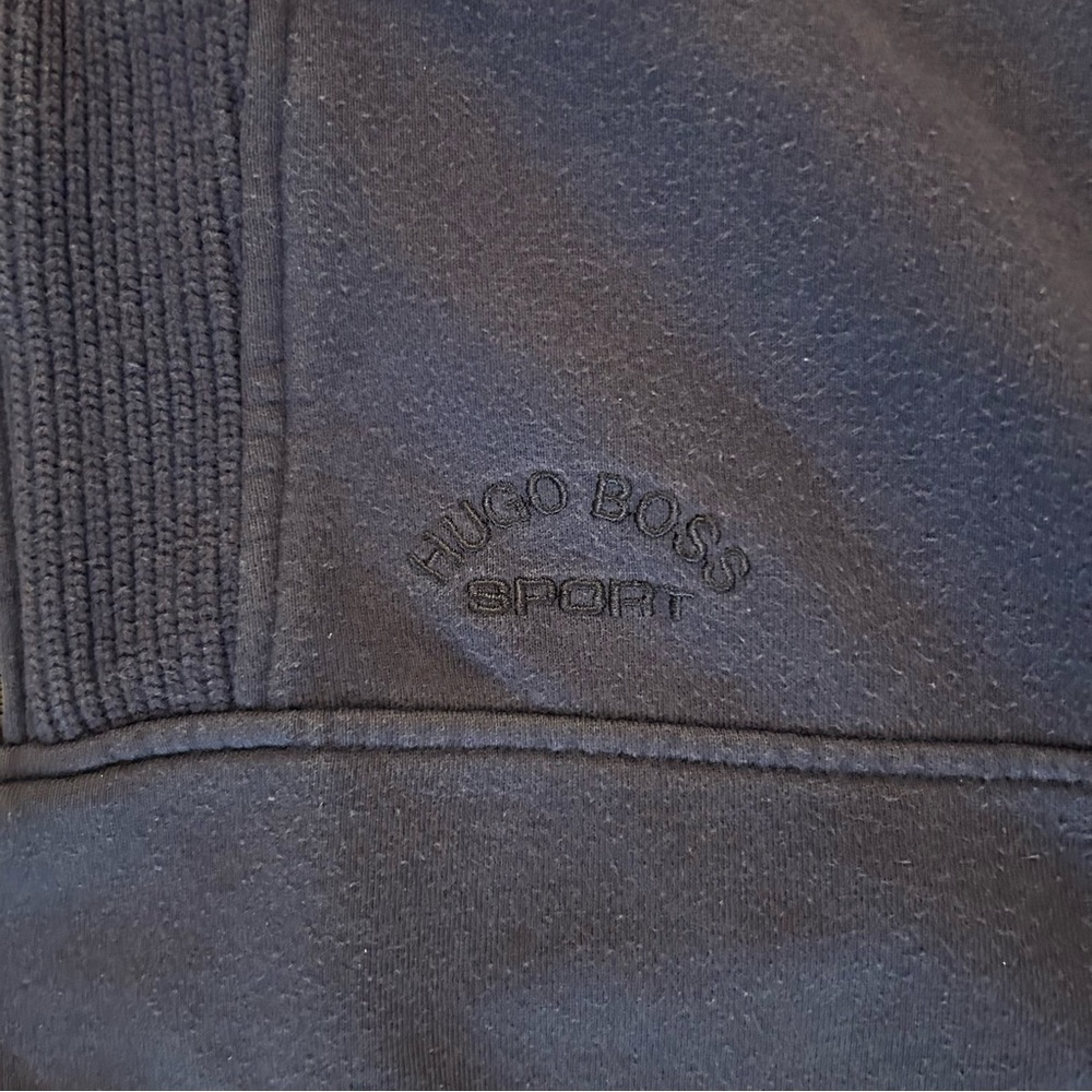 Hugo Boss Sport Men’s Blue Quarter Zip Sweatshirt Small - Picture 5 of 8